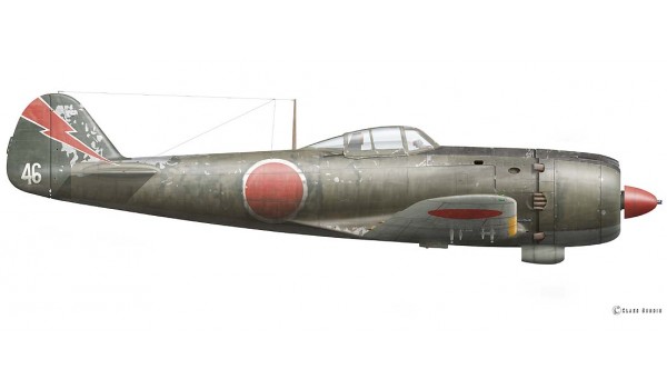 Nakajima Ki-84 Hayate, unknown pilot, January 1945